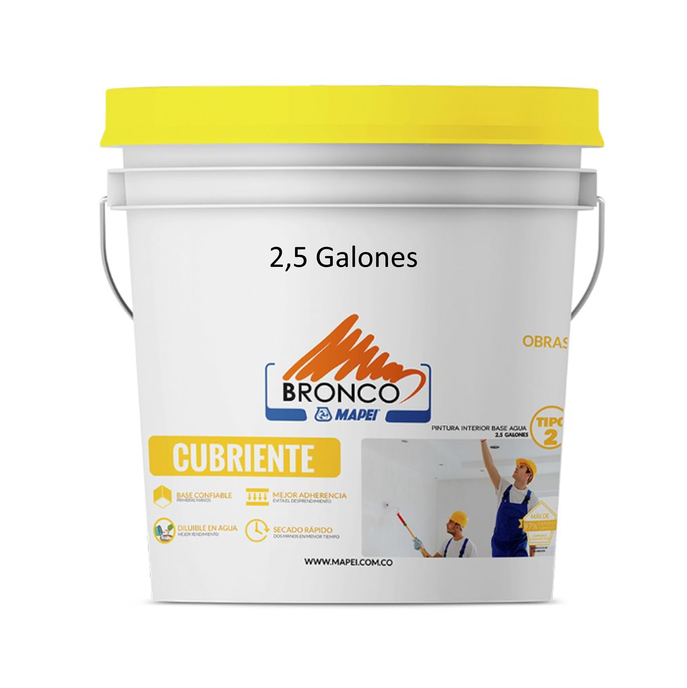CUBRIENTE (TIPO 2) PINTURA PARA INTERIORES X 2,5gal