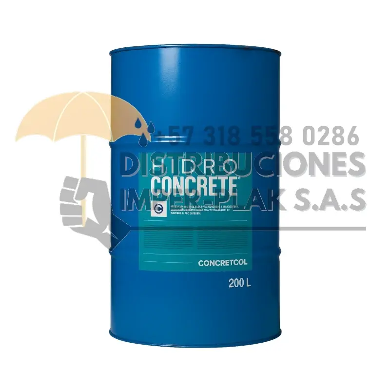 HIDRÓFUGO HIDRO CONCRETE X 200lt