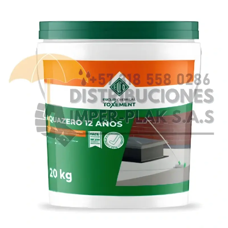 AQUAZERO 12 ROJO COLONIAL (TOXEMENT) X 20kg