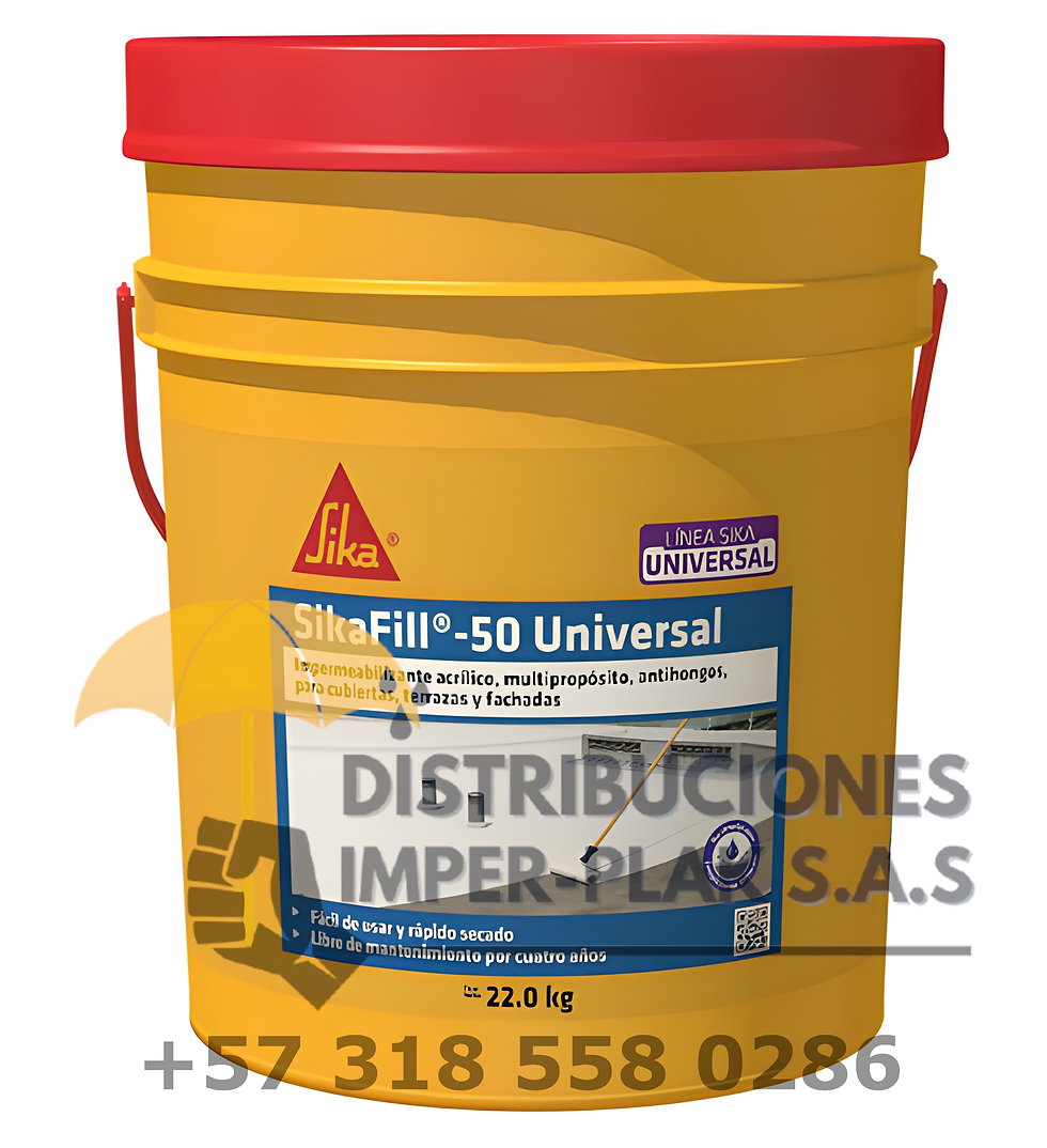 SIKA SIKAFILL-50 UNIVERSAL IMPERMEABILIZANTE ACRILICO GRIS X 22 kg