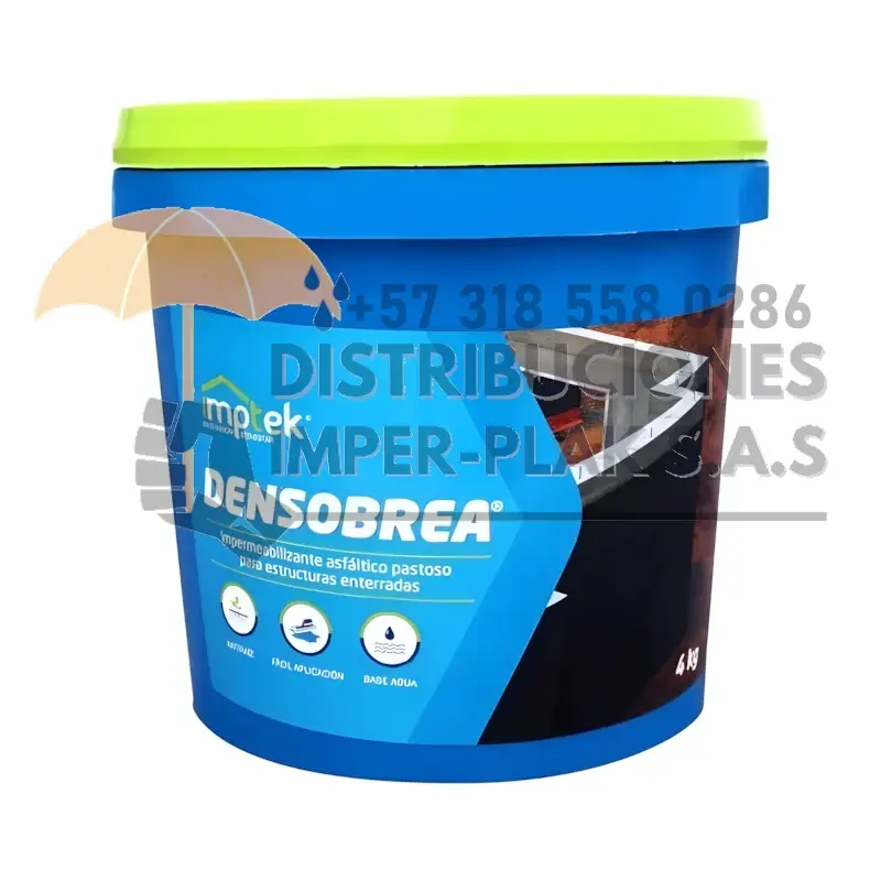 DENSOBREA ANTIRAIZ, IMPERMEABILIZANTE A BASE DE AGUA X 4kg