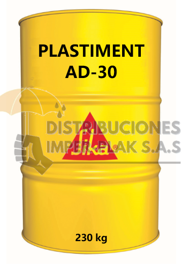 SIKA PLASTIMENT AD-30 ADITIVO LÍQUIDO X 230KG