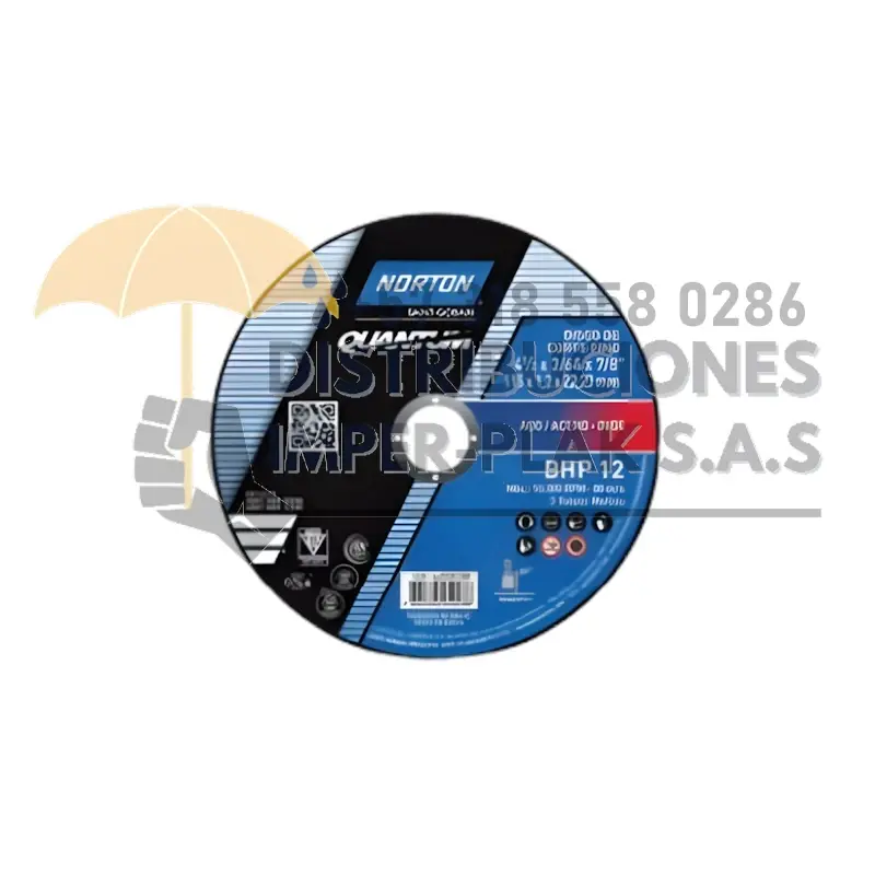DISCO DE CORTE BHP QUANTUM 4 1/2" x 1/16" x 7/8" X 1 und
