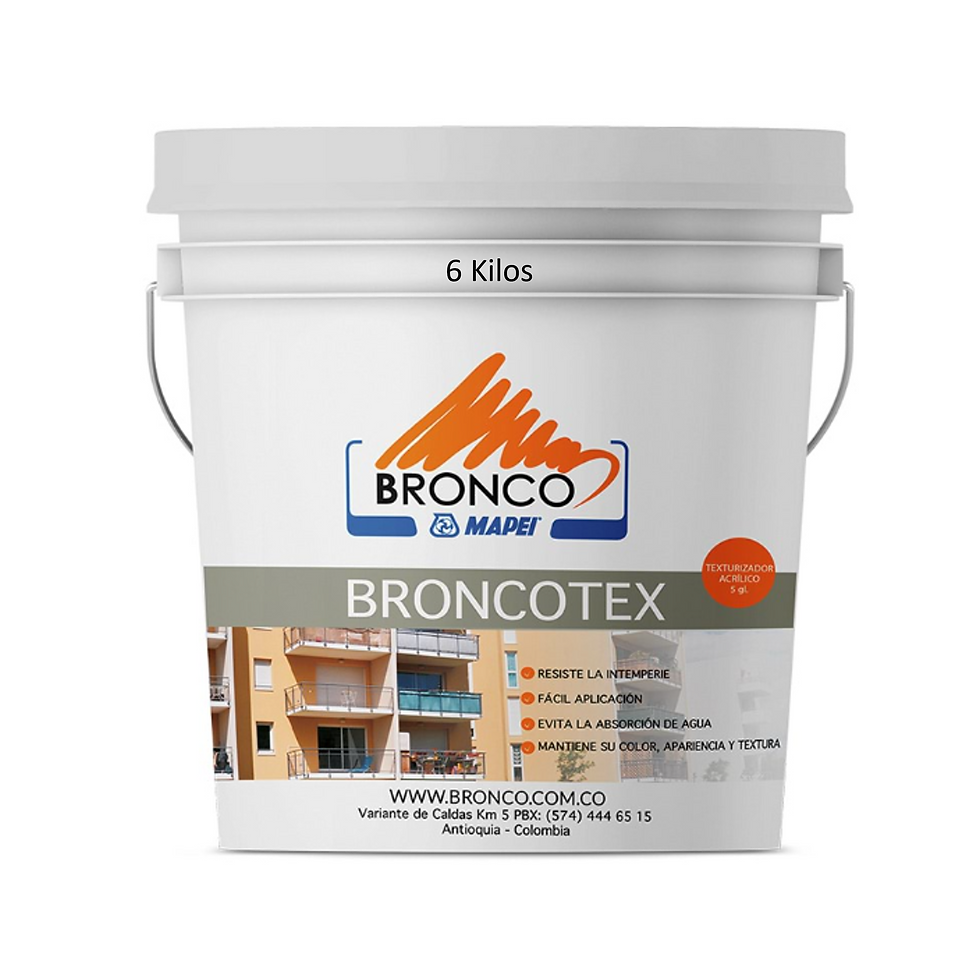 BRONCOTEX EXTERIOR X 6 KG PINTURA TEXTURIZADA