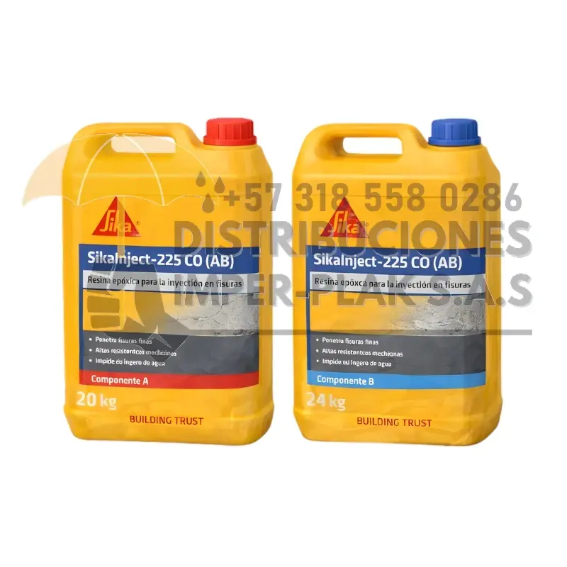 SIKAINJECT-225 CO (AB) RESINA A BASE DE POLIURETANO X 44kg