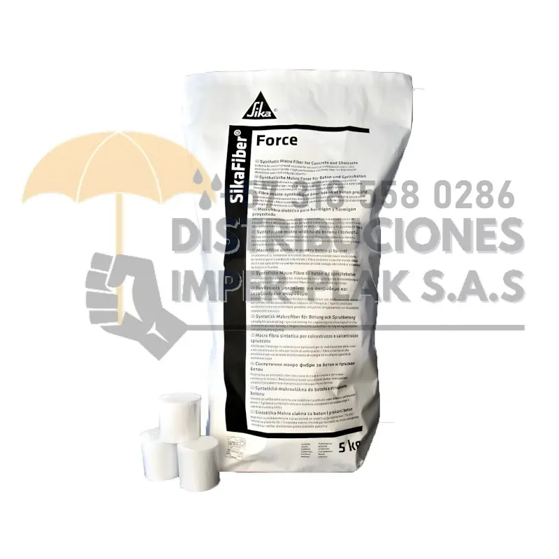 SIKAFIBER FORCE-60 BOLSA MACRO FIBRA SINTÉTICA X 1und