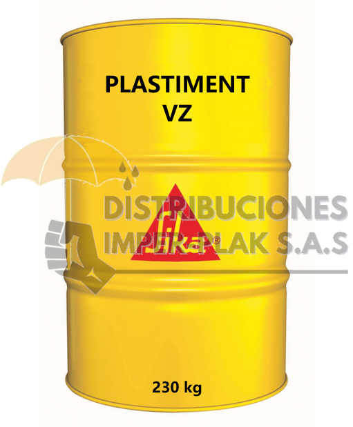 SIKA PLASTIMENT VZ X 230 KG. REDUCTOR DE AGUA