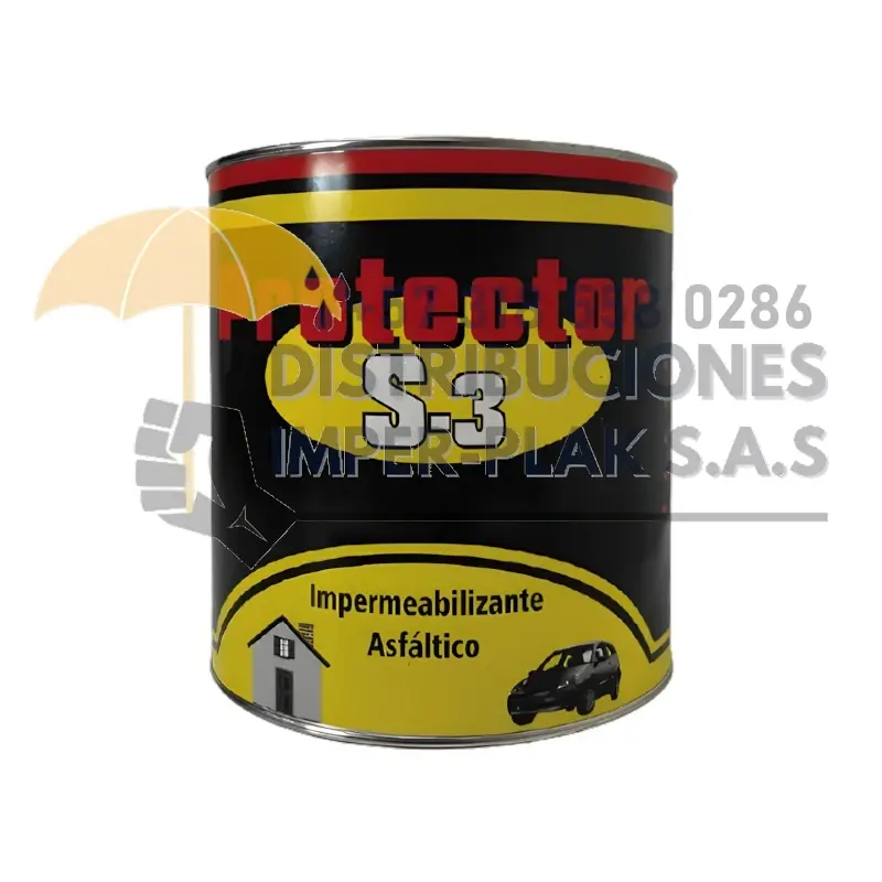POLIESCOL PROTECTOR S-3 IMPERMEABILIZANTE ASFÁLTICO X 1 gal