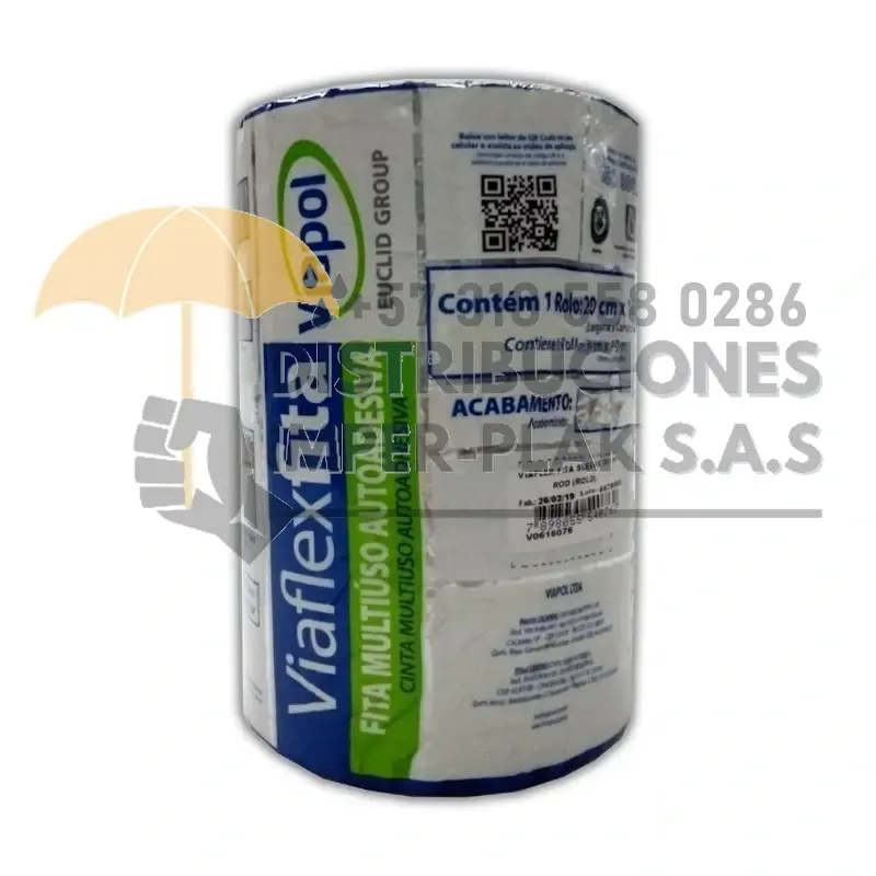 VIAFLEX CINTA AUTOADHESIVA TERRACOTA 15cm X 10M