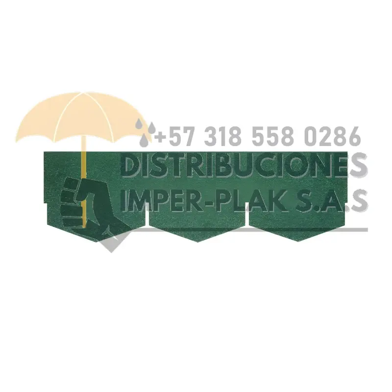 IMPTEK TEJA RANCHERA VERDE PLACA ASFÁLTICA X 1 FARDO