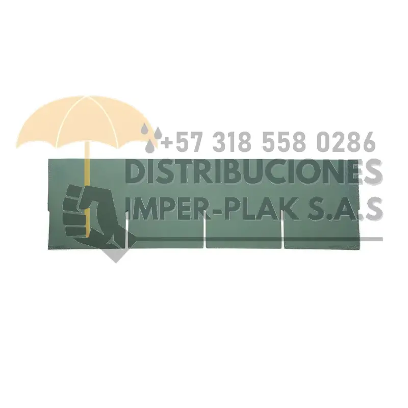 IMPTEK TEJA ESTANDAR VERDE PLACA ASFÁLTICA X 1 FARDO