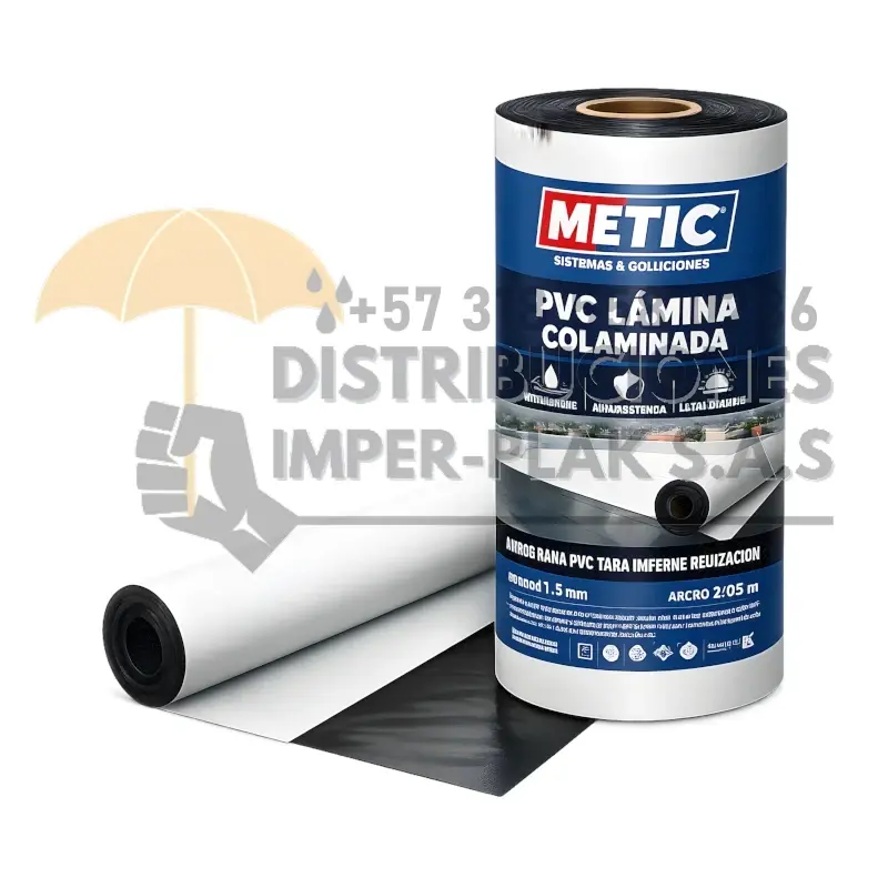 METIC PVC LÁMINA COLAMINADA COMPLETA (2m x 1m) X 1und