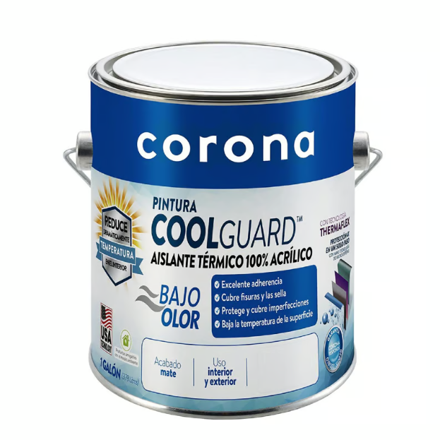PINTURA COOLDGUARD RECUBRIMIENTO AISLAMIENTO TÉRMICO BLANCO X 5 GALONES