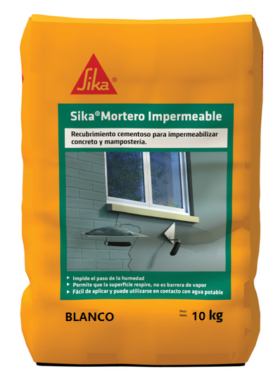 SIKAMORTERO (ANTES SIKA-1 MORTERO) BLANCO X 10 KG IMPERMEABILIZANTE PARA COCINAS