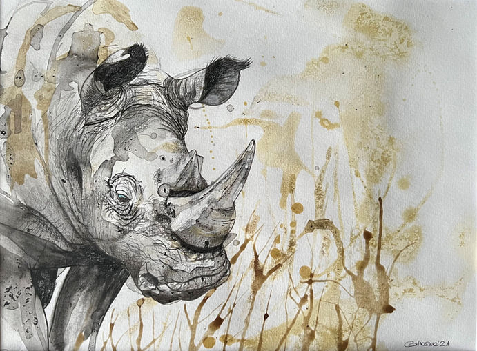 RHINO
Mixed Media auf Papier
40x30cm
gerahmt mit Passepartout
50x40cm
CHF 400.00