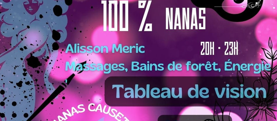 SOIREE CREATIVE 100% NANAS _ 'Tableau de Vision' animée par Alisson Meric 