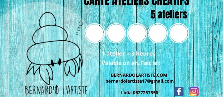 Envie de créer plus souvent ? Les cartes ateliers sont arrivées !