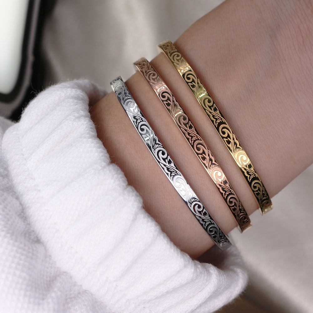 Carved Phoenix Graphic Bracelet