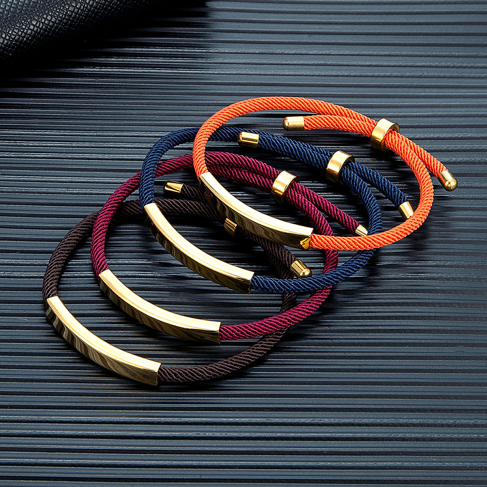 Thumbnail: Rope Bracelet Stainless