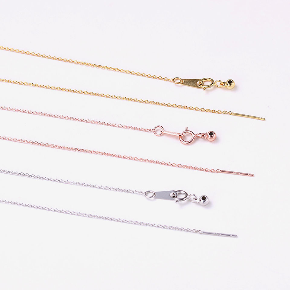 Thumbnail: eManco Adjusta Long Layered Pendant Necklace  Stainless Steel Necklace Chocker N