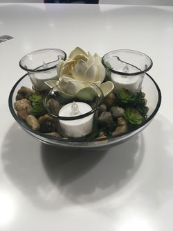 Lotus Bowl w Candles