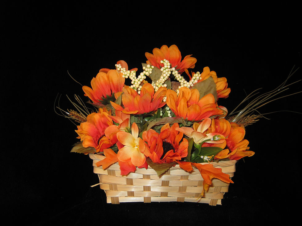 Thumbnail: Scarecrow Couple Basket