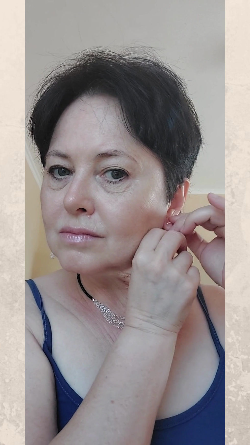 תמונה ממוזערת: עגילי אבני אגט שחורות וכסף