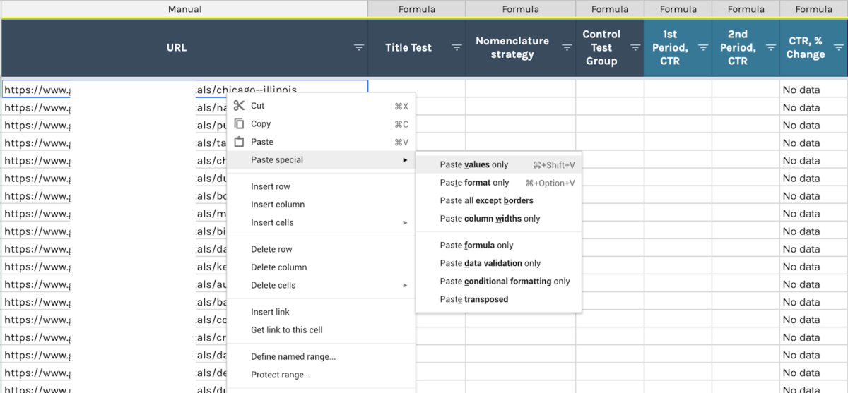 pulling the seo data