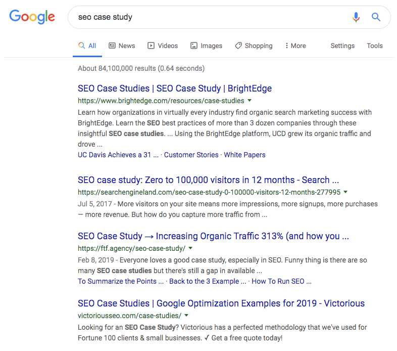 google serps