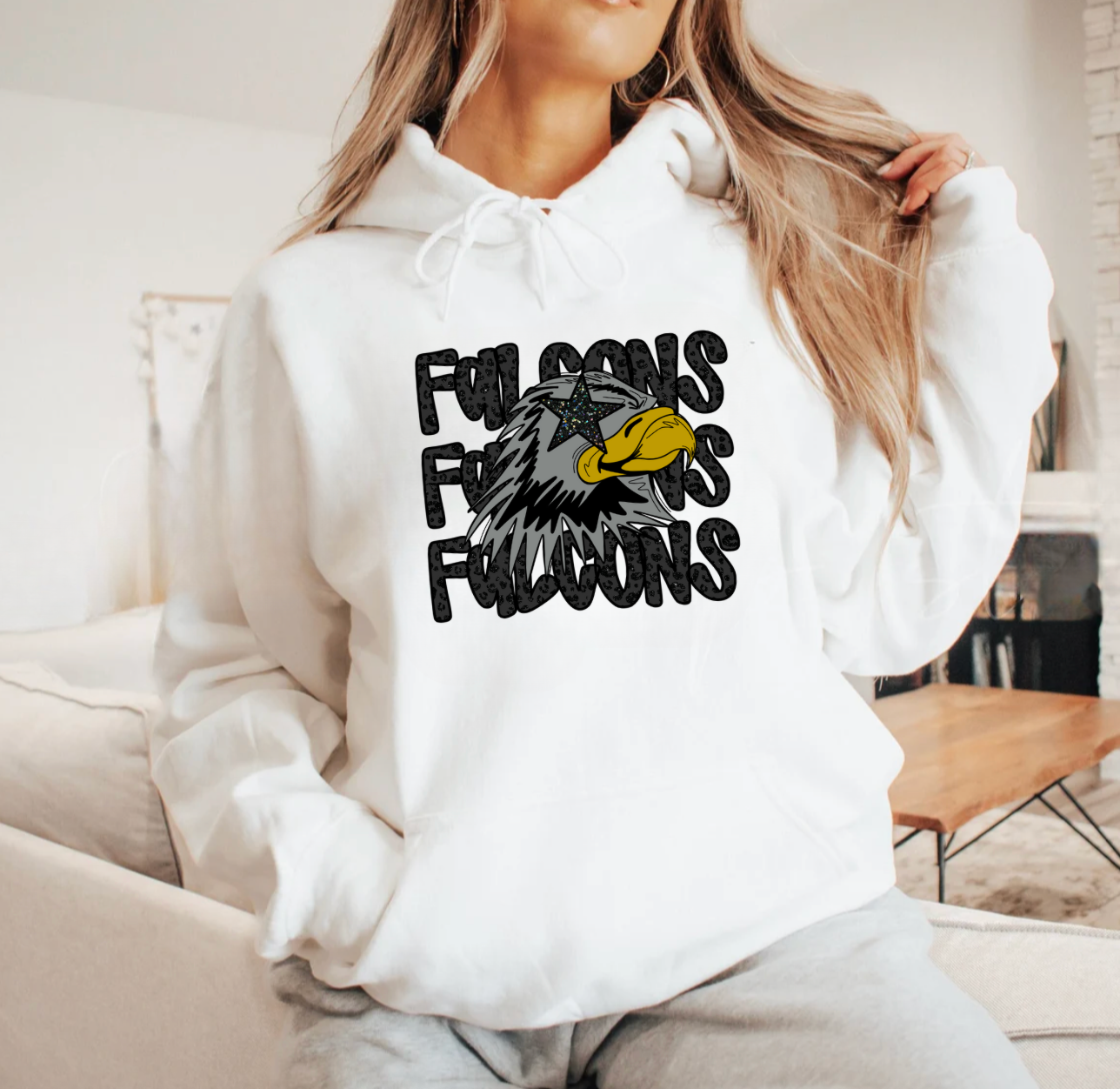 Falcons Leopard Hoodie