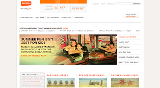 Aeroplan updating web interface