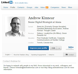 Andrew Kinnear's LinkedIn Profile