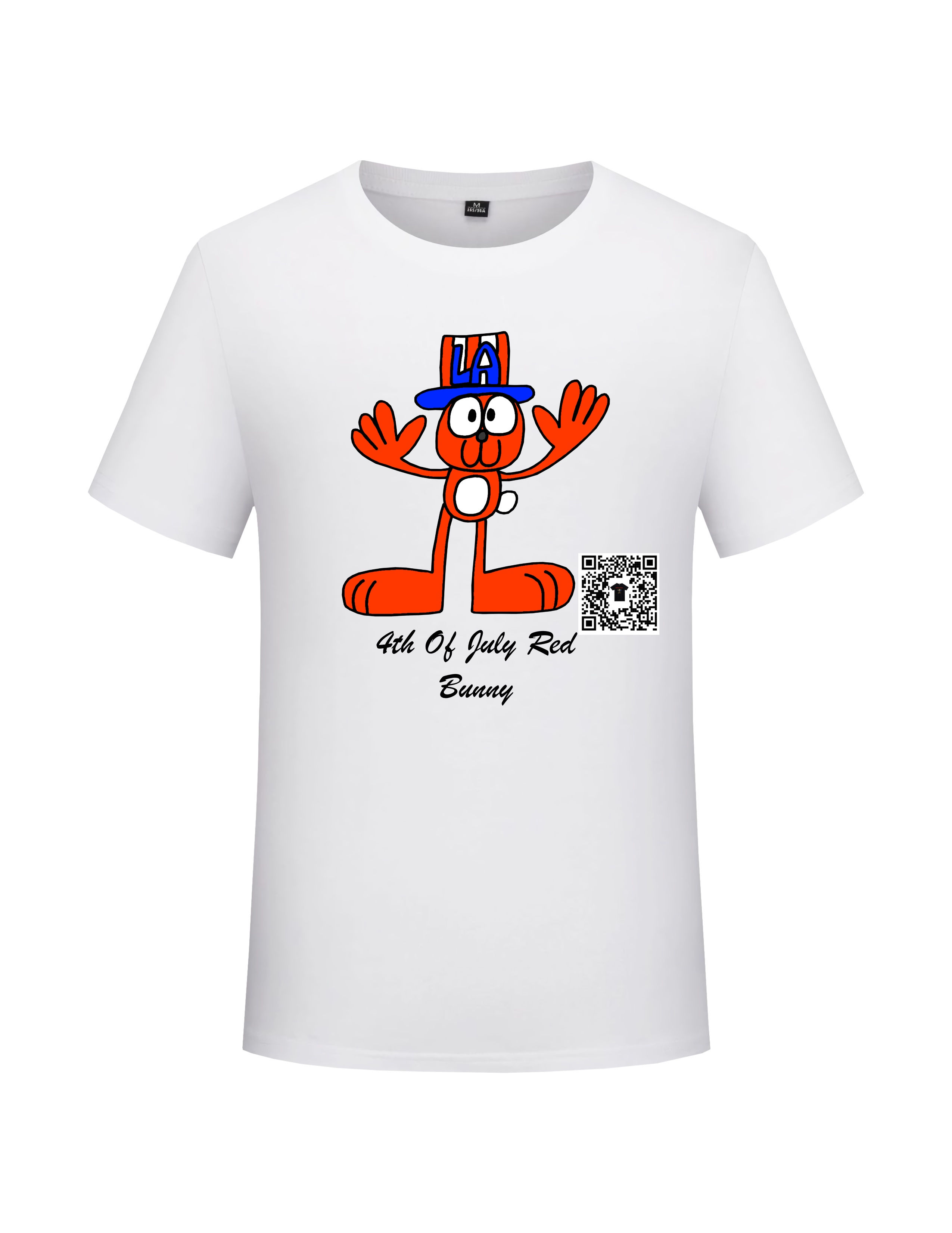 T-Shirts 4th Of July Red Bunny