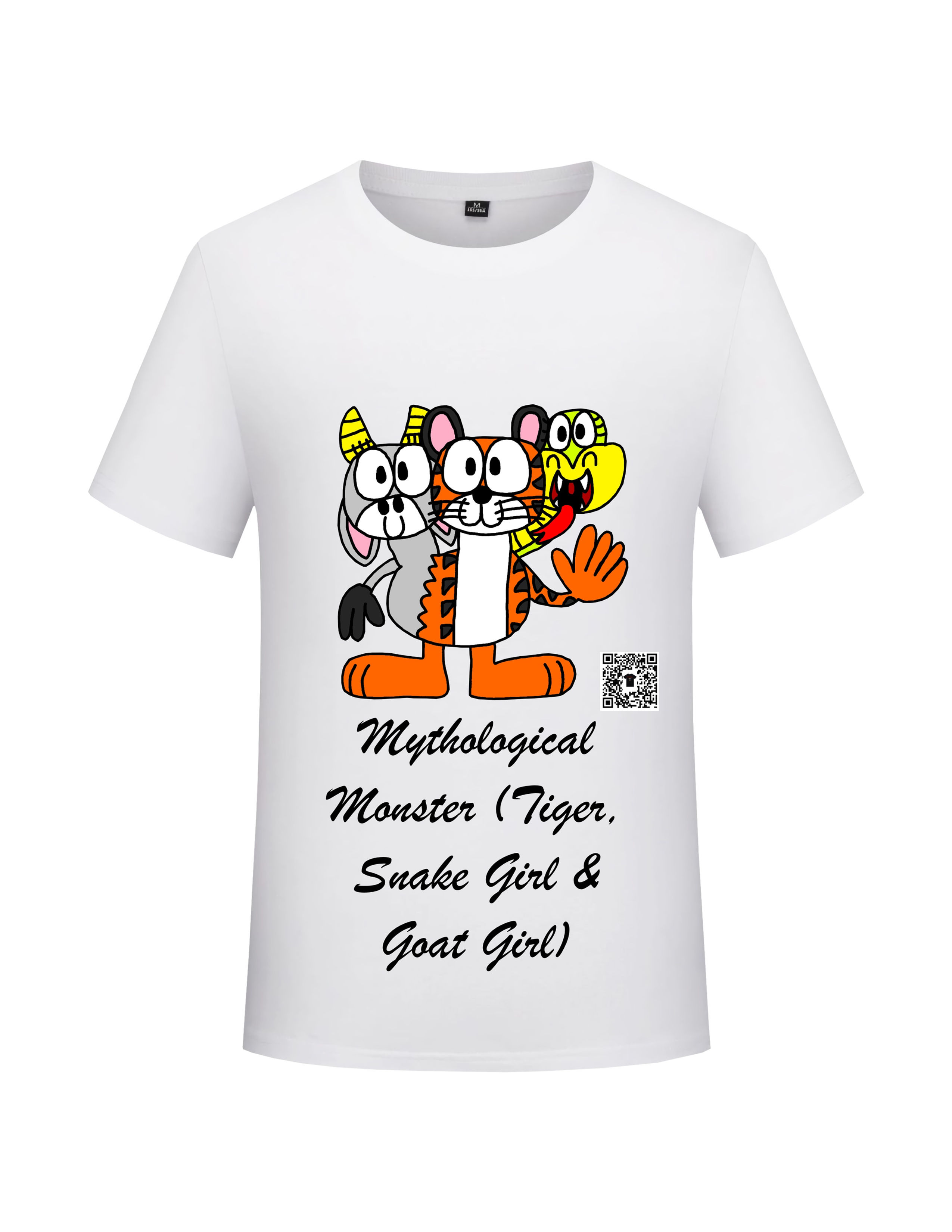 T-Shirts Mythological. Monster (Tigers, Snake Girl & Goat Girl)