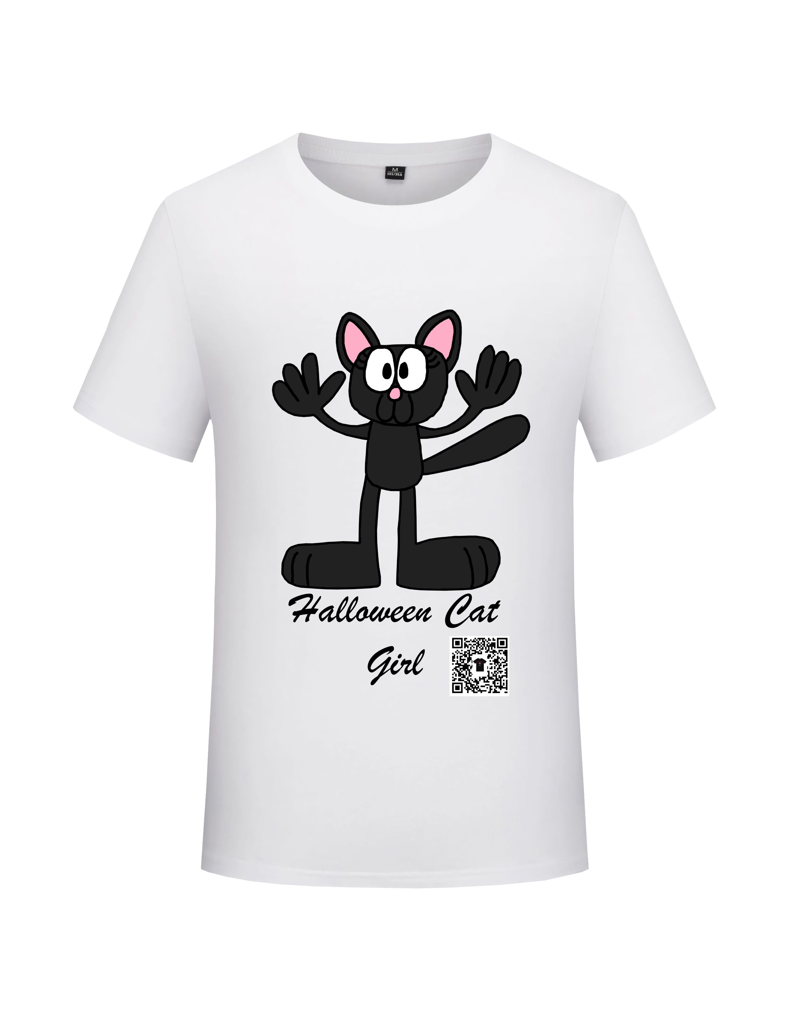 T-Shirts Halloween Cat Girl