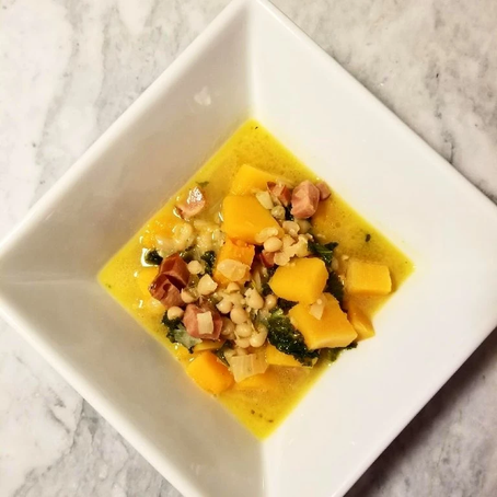 Immune Boosting Butternut Squash and Tuscan Bean Soup