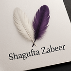 Shagufta Zabeer feather logo - Blossom Coaching for heartbreak recovery and self discoveryy