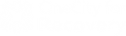 White version of the OneCity for Recovery logo, featuring the organization’s name and symbolic design elements.