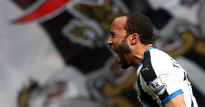 Townsend celebrating his winning goal against Crystal Palace. Picture courtesy of Football365
