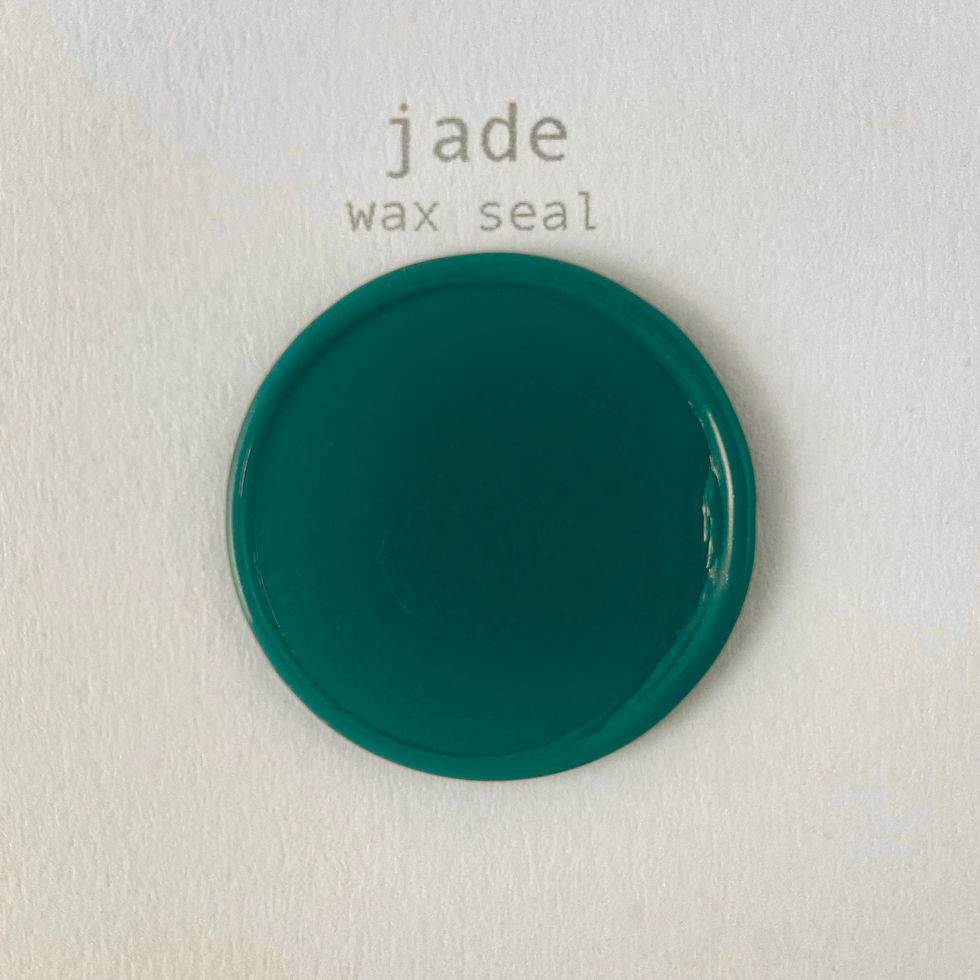 Wax Seal Colour Swatch in Jade Green