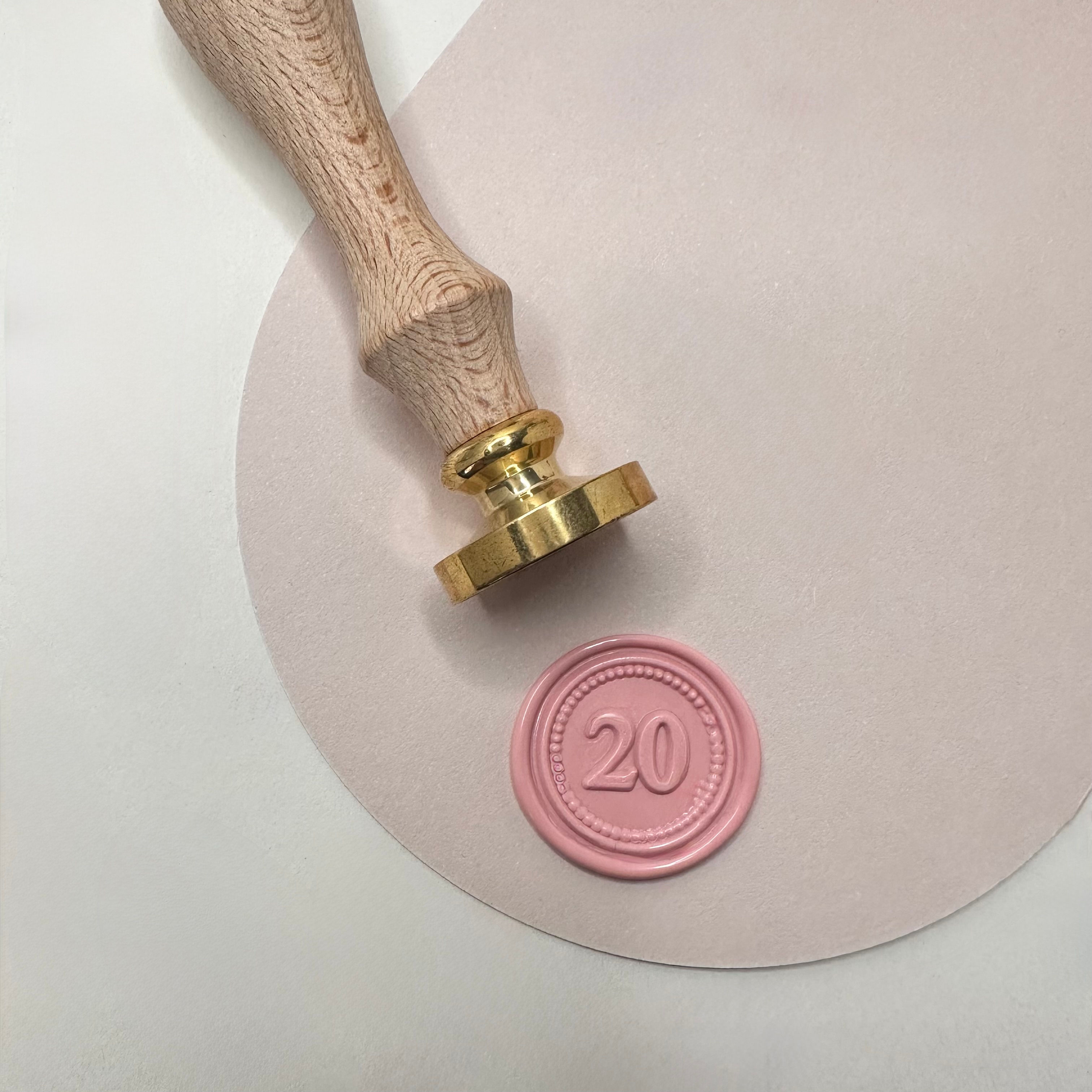Number 20 Wax Seal and Stamp
