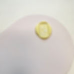 Tulip Flower Wax Seal with Wedgwood Effect with Pastel Yellow Background