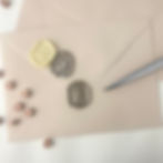 Image of a Church Wax Seal Stamp Design on Envelope