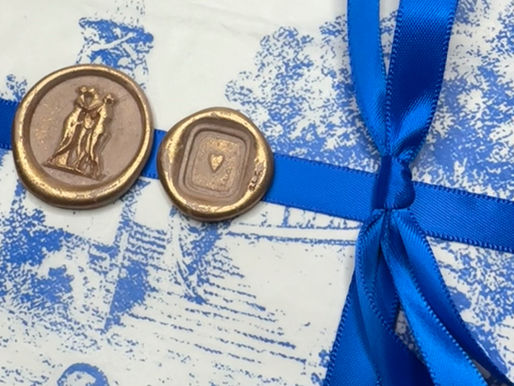 Two Wax Seals enhancing gift wrapping elegance