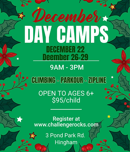 Rock Climbing for Kids and Adults | Hingham | Challenge Rocks