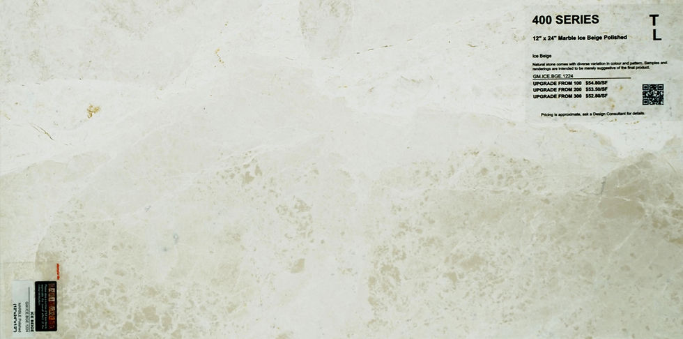 400 Marble ice beige polished 12"x 24"
