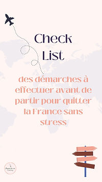 Check List départ Expatriation