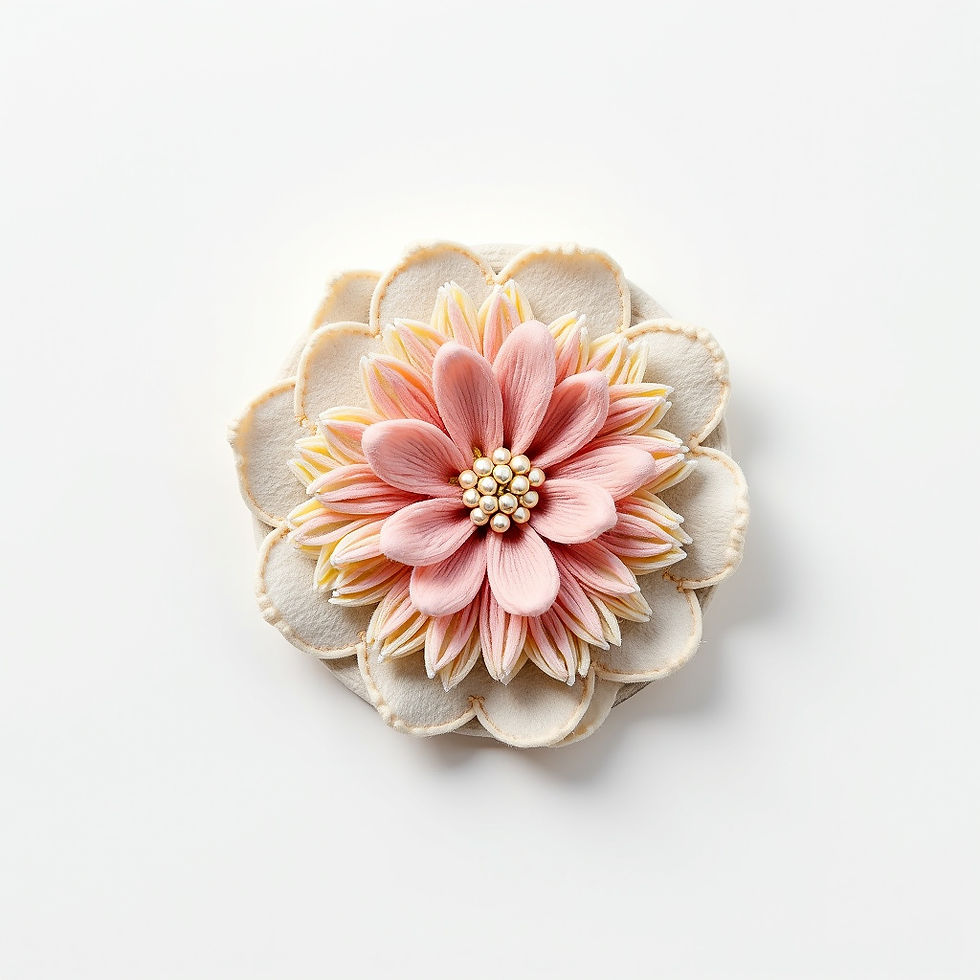 Broche Flor Bordada