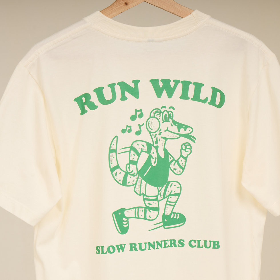 Thumbnail: Oversized Tee - Run Wild [Offwhite]