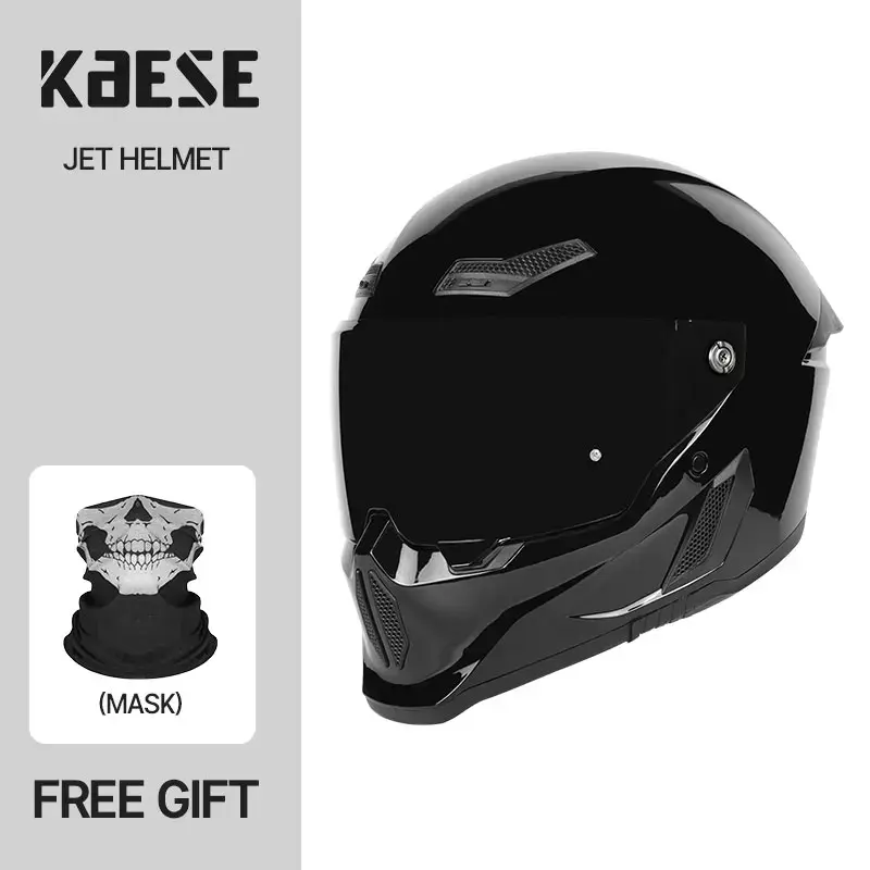 Thumbnail: Full Face Retro Style Motorcycle Helmet